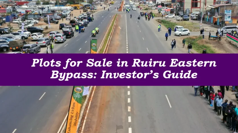 Plots for sale Eastern Bypass Ruiru commercial investor visit — Sarabi Realty